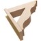 Ekena Millwork 8-in W x 30-in D x 30-in H Funston Trad Rough Cedar Woodgrain TimberThane Outlooker, Primed Tan OUTUR080X30X30FST04RCPR - alternate 4
